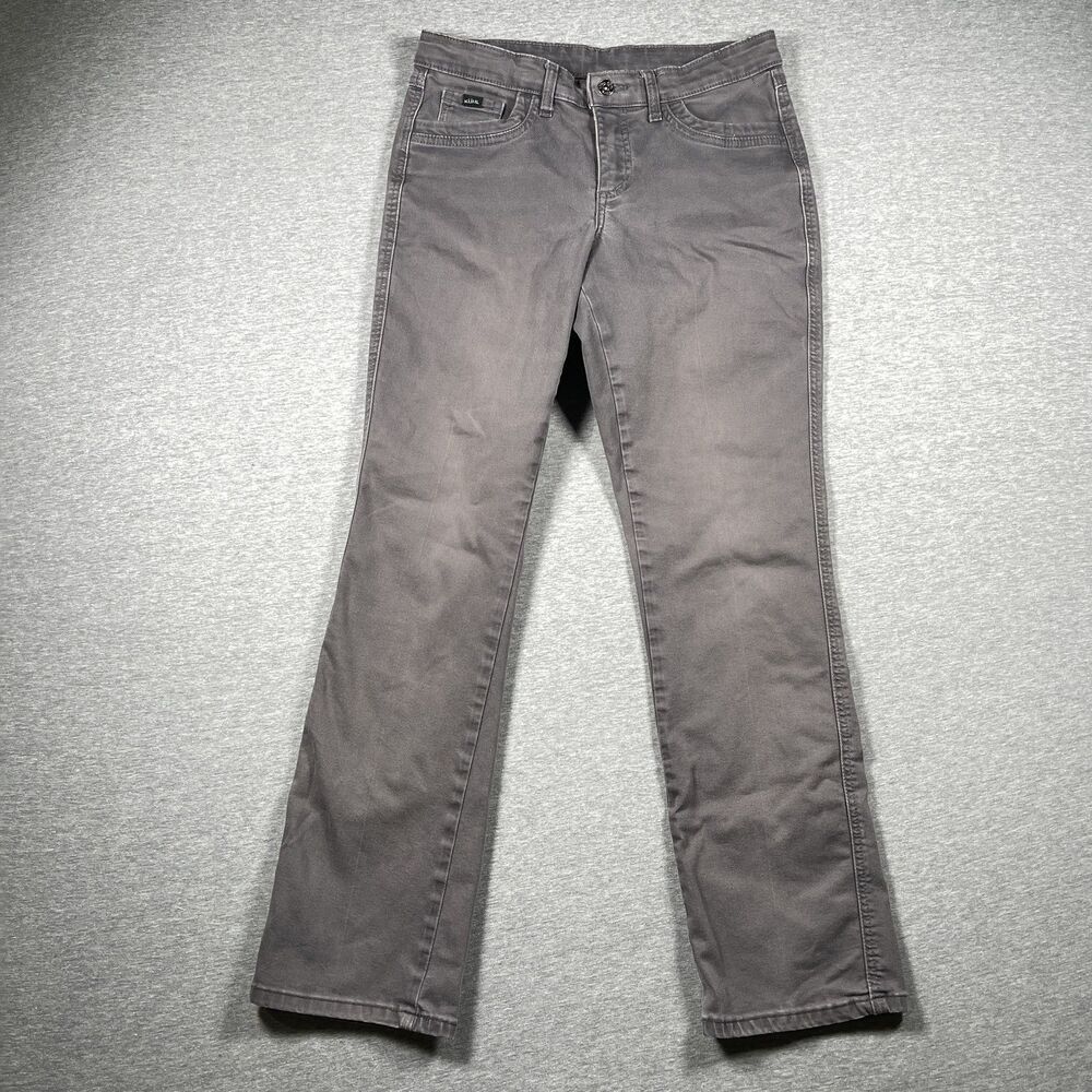 Kuhl Pants Womens 6 Gray Chino Slim Straight Casual Pockets Zip Front